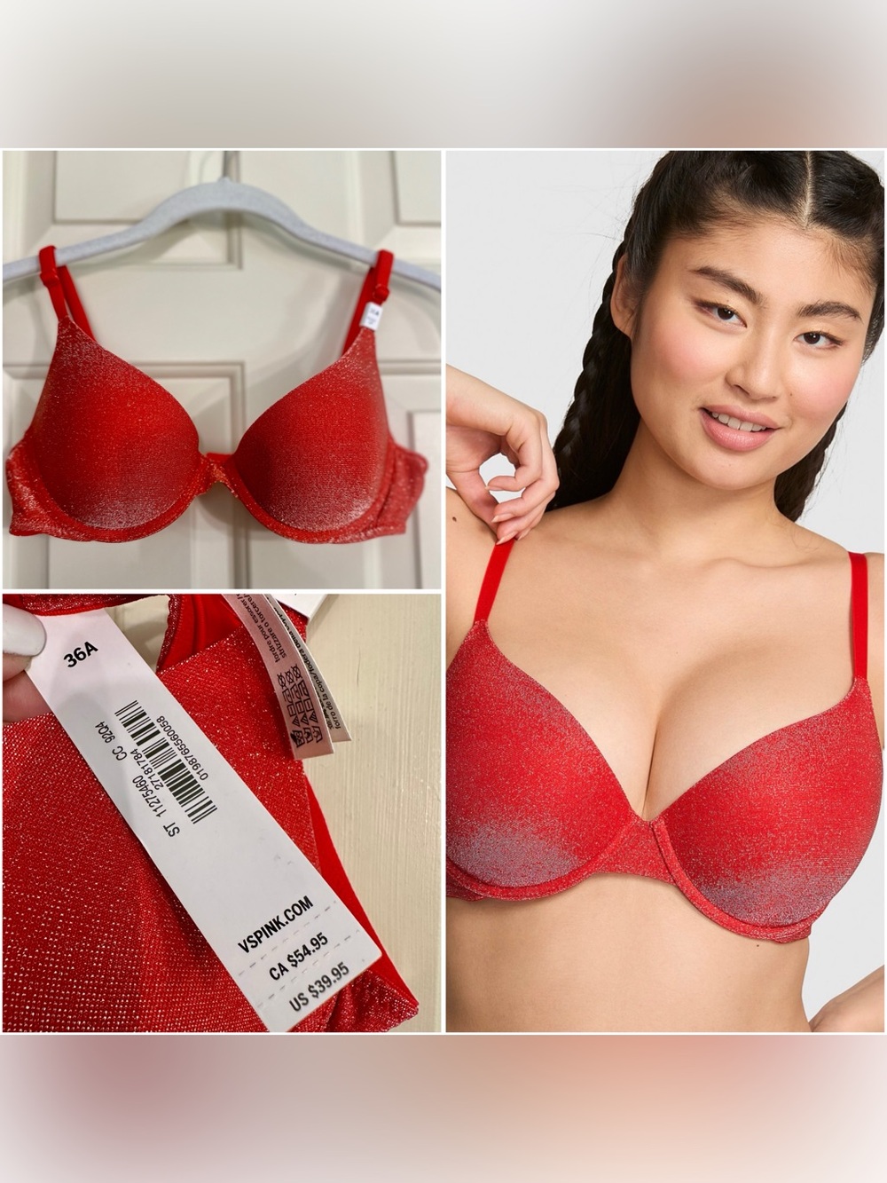 PINK- Wear Everywhere Push-up Bra 
NWT